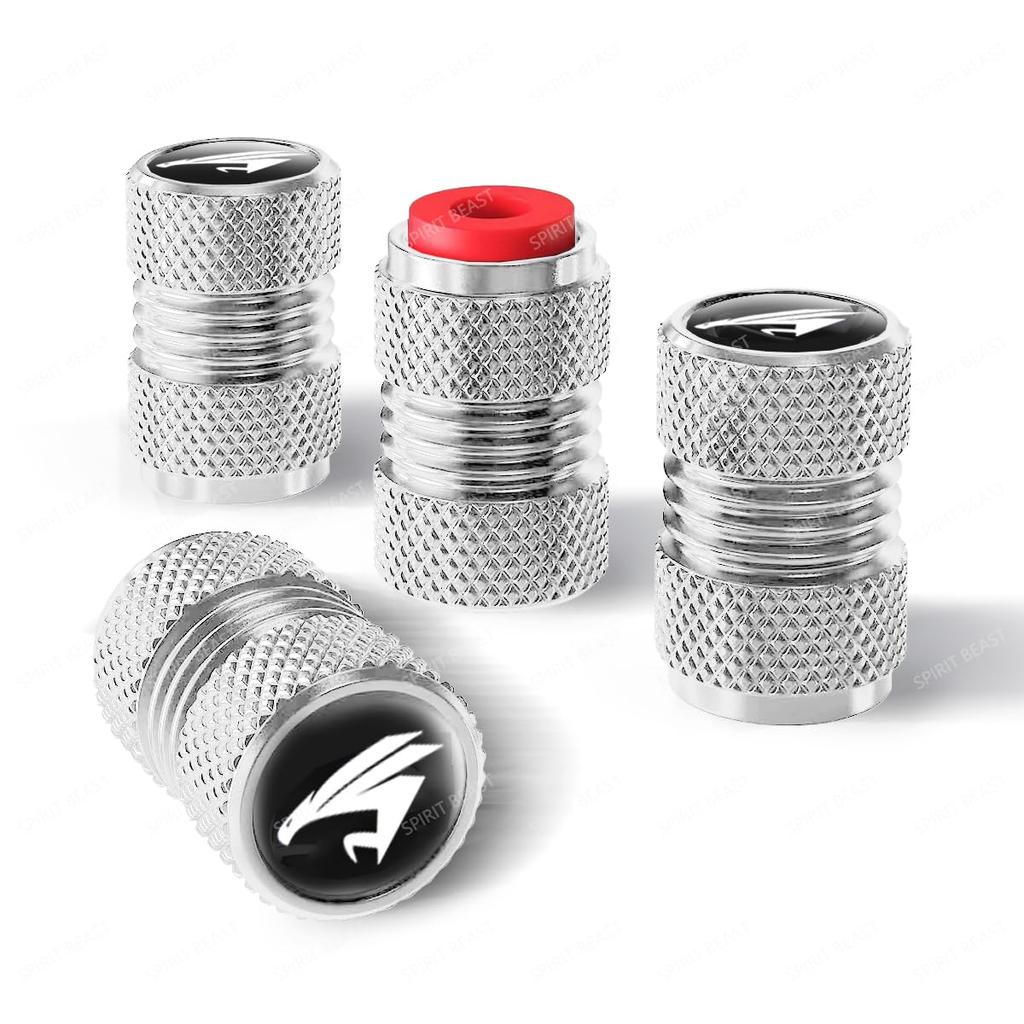 Harrier Air Valve Cap with Exclusive Logo Enhances Your Car, Aluminum Alloy, Cool, Dustproof,