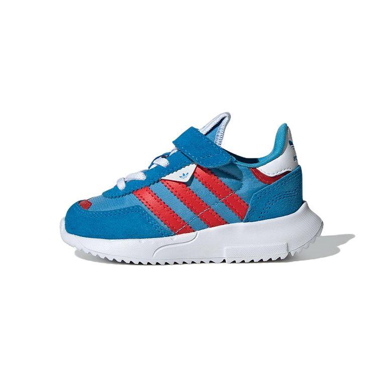 

Adidas Originals Retropy F2 CF EL Velcro Sports Casual Non-Slip Wear-Resistant Lightweight Low-Top Walking Shoes Baby Shoes Blue Red GX9217 27