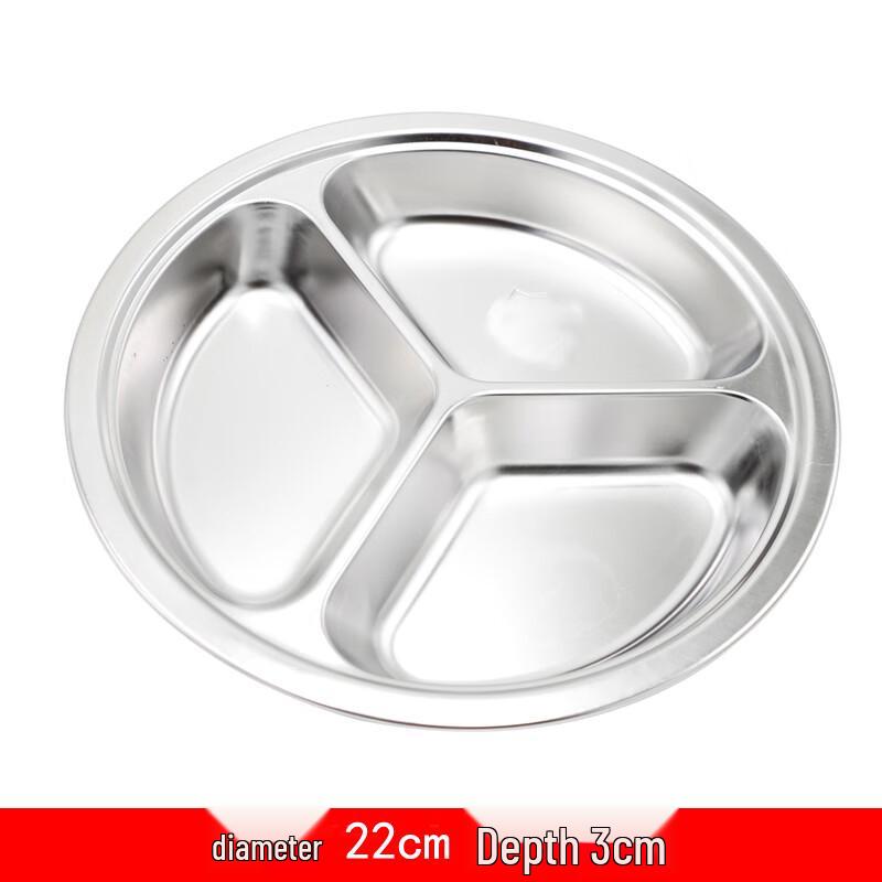 Molona Stainless Steel Divided Lunch Plate