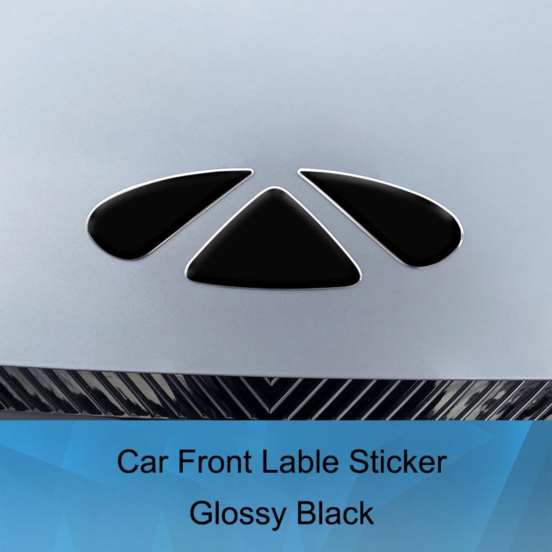 For Chery Fulwin A9L Car Front Lable Sticker Blackened Hood Steering Wheel Emblem Decal Interior Exterior Decoration Accessories