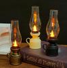 Vintage Kerosene Lamp Decorative Lantern with Electronic Candle for Weddings and Atmosphere Simulation