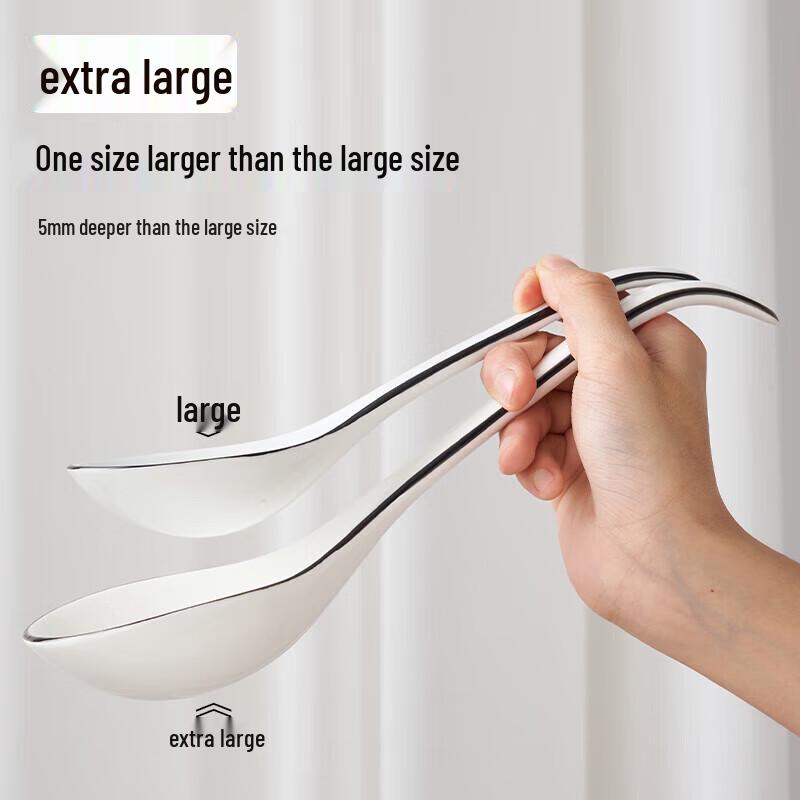 Youlaifu Ceramic Soup & Dinner Spoons