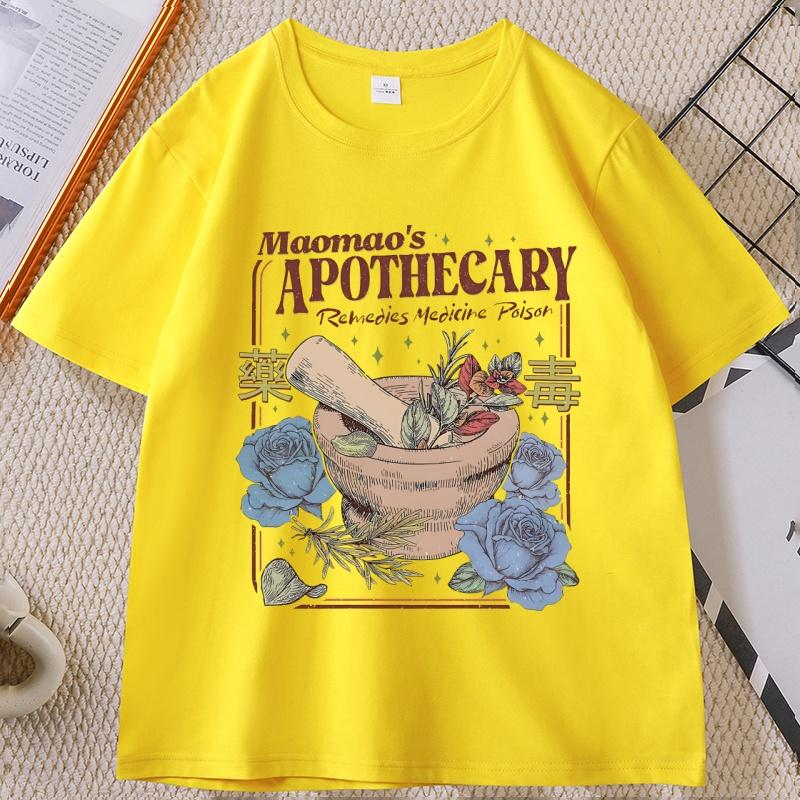 Apothecary Anime TShirt for Unisex WOMEN Funny Graphic T Shirts Summer Cotton Short Sleeve T Shirts Comfortable Unisex Clothes Tops