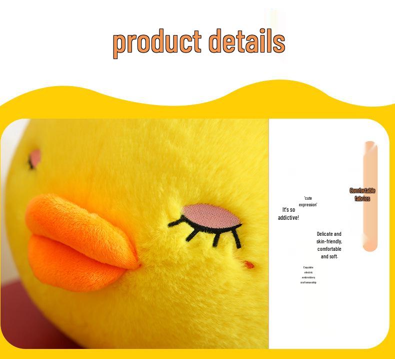Adorable Yellow Duck Plush Toy - Douyin-Inspired Cute Rag Doll Gift