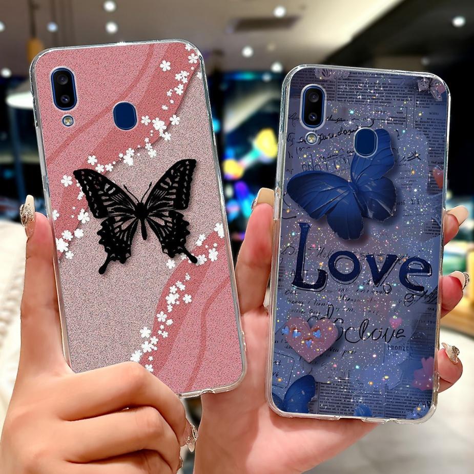 For Samsung Galaxy A10 A20 A30 Case A105F A205F A305F Cute Fashion Painted Cover Soft Silicone Case For Samsung A20 A 10 30 Bags
