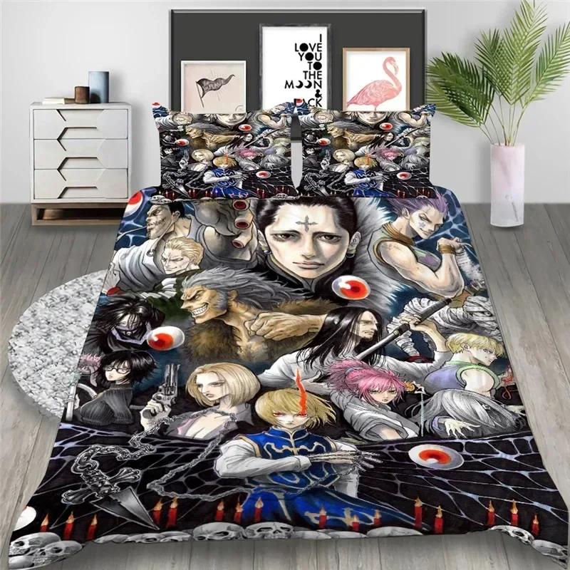 3D Print Anime HUNTER HUNTER Beding Set Bedrom Soft Modern Bedspreads Comefortable Children Kids Soft Duvet Cover Comfortable Quilt Cover And