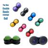 Handheld Double Ball Resin Massage Roller for Muscle Relaxation and Yoga