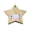 Wooden Christmas  Ornaments Five-pointed Star With Led Light Table Decoration Crafts