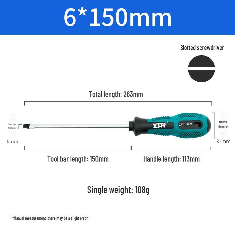 Dual-Purpose Mini Screwdriver Set: Single-use Cross & Flat Head, Magnetic Core, Impact-Resistant