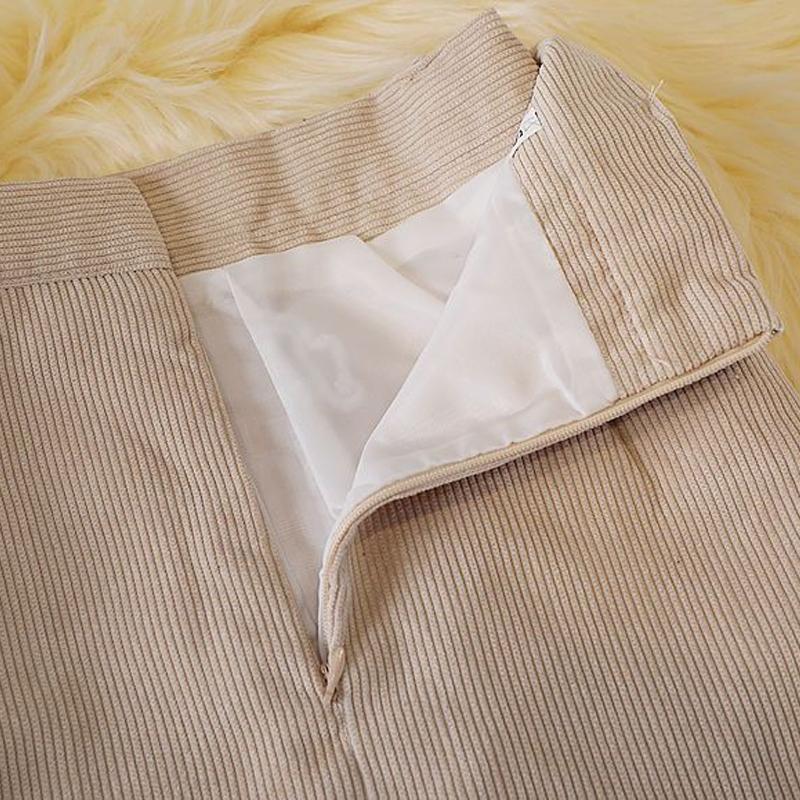 Women Trend Casual Corduroy Short Skirts Woman High Waist Korean Fashion Mini Skirt Female