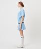 A Ben Stitch Flare Skirt Sky Blue