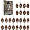 2026 Advent Calendar Animal Christmas Acrylic Car Hanging Ornament Cartoon Xmas Decor