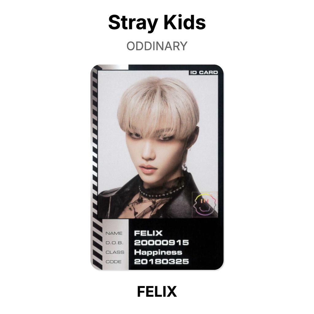 Stray Kids ODDINARY Official Photocard