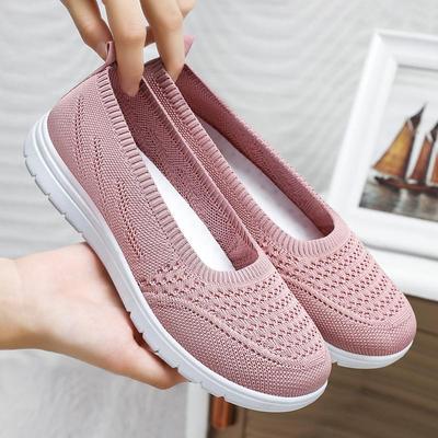 Cloth Shoes Women Spring Women's Shoes Shallow Mouth Flat Mother Shoes A Step Outside