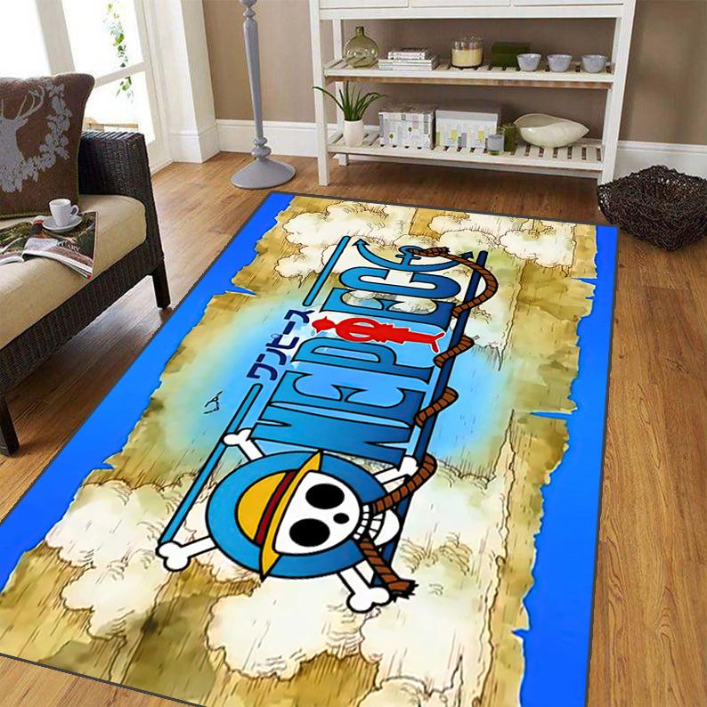 Japanese Anime Carpet for Living Room,Soft Flannel Rug for Bedroom ,Anti-Slip  BATHROOM Mat,  Baby Play Mat,large Aircraft Rug