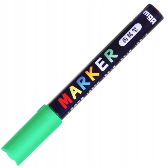 Marker akrylowy 1-2 mm zielony neon MG A'6 4471