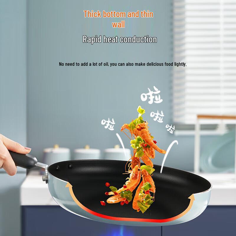 Joyoung 28cm Non-stick Induction Frying Pan with Lid