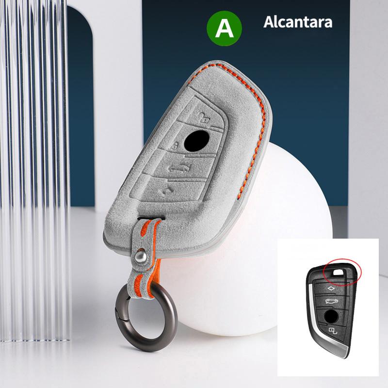 Car Key Case Cover Shell For BMW X1 X5 X6 1 2 3 5 7 Series F15 F16 F20 F22 F30 F32 G30 Auto Keychain Protectors Accessories