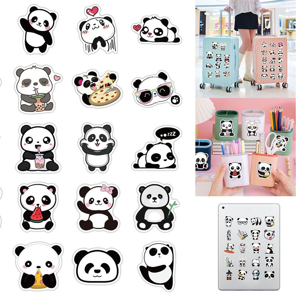 Fashion DIY Waterproof Cartoon Stationery Animal Decal Panda Stickers Graffiti Stickers