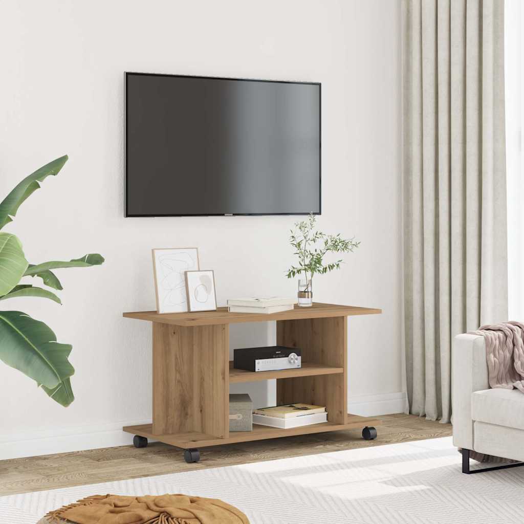 Vidaxl TV-Schrank, Artisan-Eiche, 80x40x45cm, Holzwerkstoff