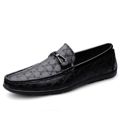 Genuine Leather Men Shoes Summer Luxury Brand 2024 Men Shoes Casual Slip On Men  Italian Black Male Driving Shoes