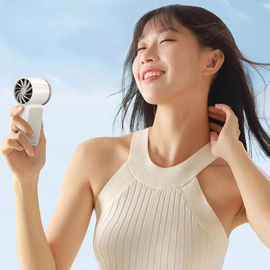 Handheld Fan Portable Mini Fan with Long-Lasting Battery USB Rechargeable Personal Fan for Outdoor Travel Commuting Office Cooling Powerful Airflow