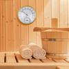 Sauna Thermometer Easy-to-read Fahrenheit Hygrometer Precision Stainless Steel Humidity Tester for Room Hotel
