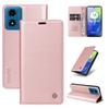 Magnetische Leder-Geldbörse Klapphülle Case für Moto G04 G05 G14 G15 G24 G32 G34 G35 G54 G55 G56 G75 G84 G85 G86 Ultra Slim Case