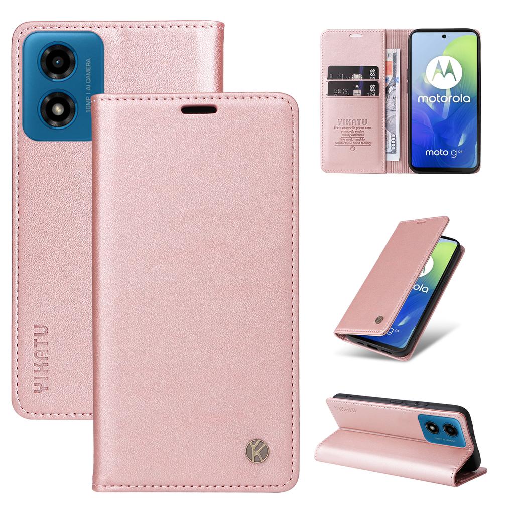 Magnetische Leder-Geldbörse Klapphülle Case für Moto G04 G05 G14 G15 G24 G32 G34 G35 G54 G55 G56 G75 G84 G85 G86 Ultra Slim Case