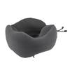 Travel Neck Pillow Airplane Long Flight Plane Memory Foam Adjustable U Shaped Napping Support Dark