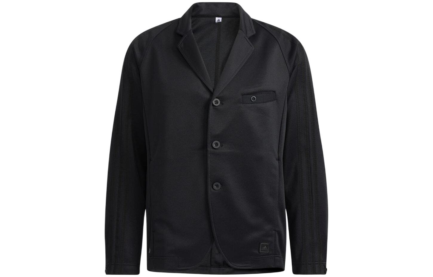 

Adidas Jackets Men s Black Suit Collar Moderate Straight Fit H64626 XL