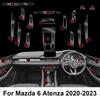 Interior Transparent TPU Center Console For Mazda 6 Atenza 2020-2023 Film PPF Protection Film Anti-scratch TPU Protective FilmGood Product