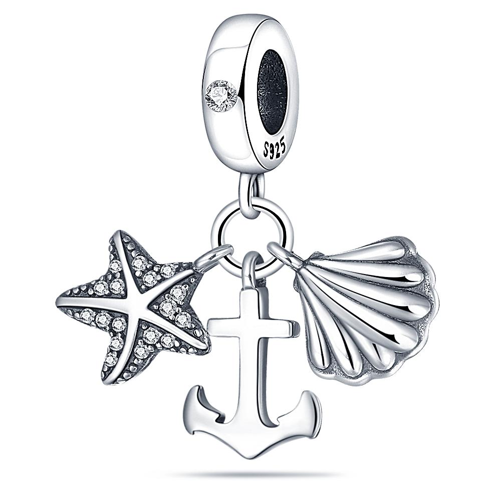 Copper Metal Wings Sister Cross Pendant Bead Component Charm Bead Components Compatible With Authentic Original Bracelet High Quality Fine Jewelry