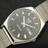 JAPAN VINTAGE SEIKO 5 AUTOMATIC 6309A MENS BLACK COLOR DIAL WATCH A701266-5 R206a-a701266