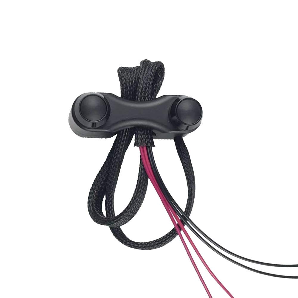 RAYANA 7/8" ATV Motorcycle Handlebar Control Switch ON Off Horn Push Button Switch 22mm (Color : Black, Size : Momentary-Latching)