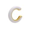 ZHUKOU 1 Stück C-Form Emaille Ohr-Manschetten für Frauen/Männer NEU beliebte Clip-Ohrringe Fake Piercing Ohrring Schmuck VE273
