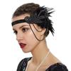 Sequin Feather Headband Feather Hair Band Vintage Hair Accessories