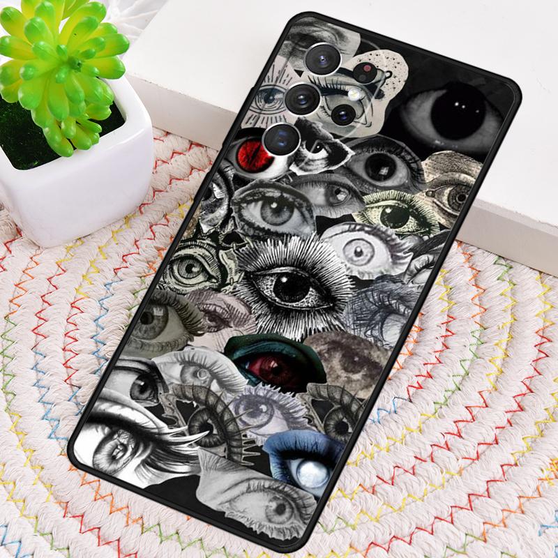 Eye Illustration Phone Case for Samsung Galaxy note 10 pro S26 Ultra S23 S24 FE S25 S21 S22 PLUS shockproof Cove