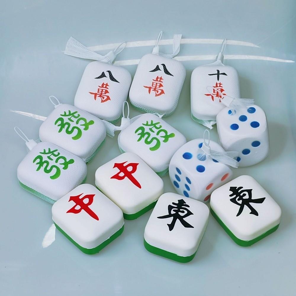 PU Stress Relief Toy 6-Sided Dice Sensory Fidget Toy Kawaii Novelty Squeeze Toy  for Collection