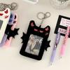 Bat Demon Cartoon Plush Photocard Holder Transparent Photo Protective Case Bus Card Holder  Outdoor