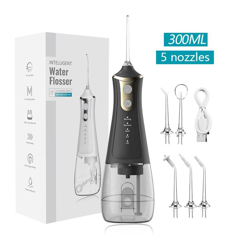 

Electric tooth rinser high frequency pulse household cleaning oral whitening toothbrush portable water flosser