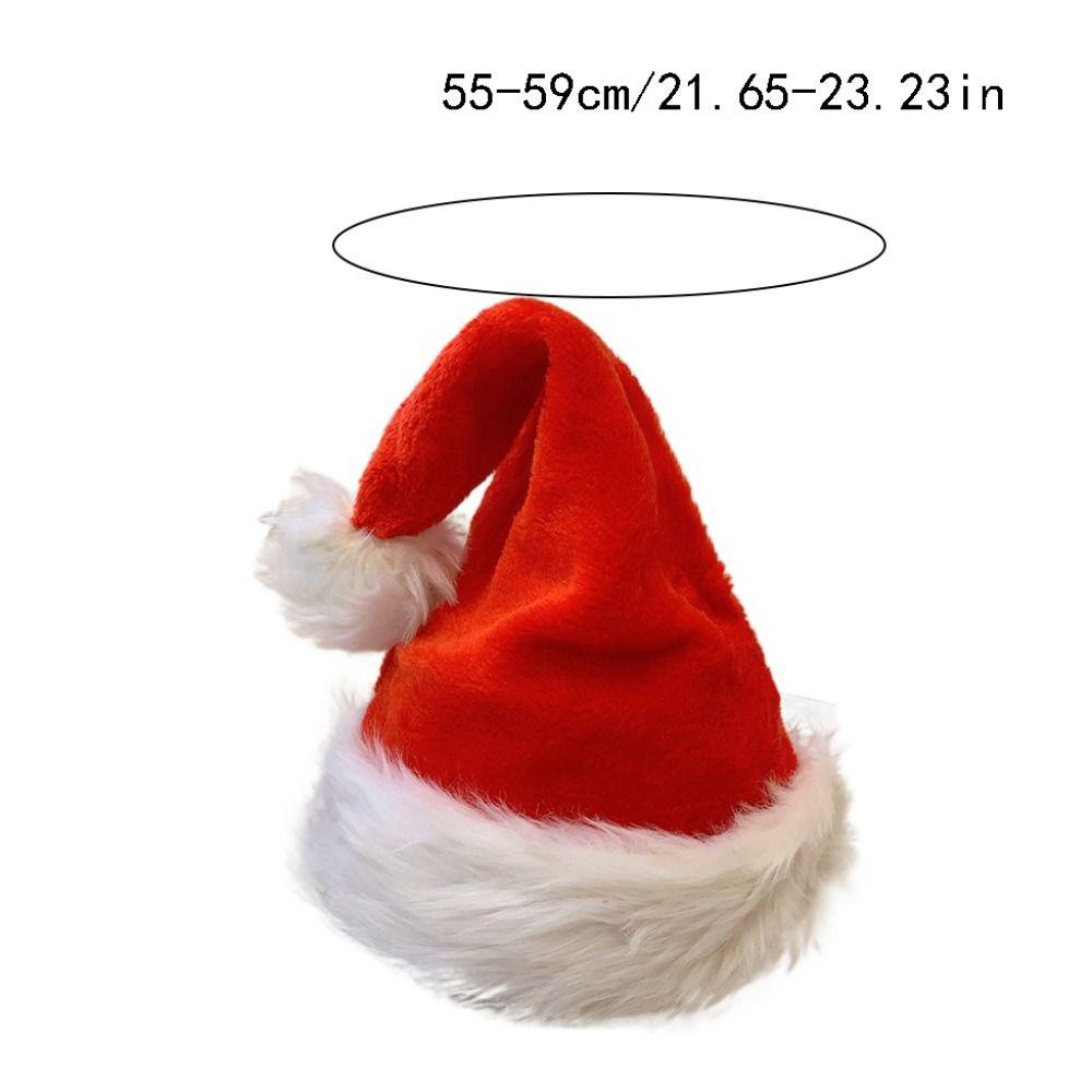 Merry Christmas Decoration Christmas Sequin Hat Snowflake Bow Santa Claus Hat Korean Style Green Red Elk Deer Cap Adults