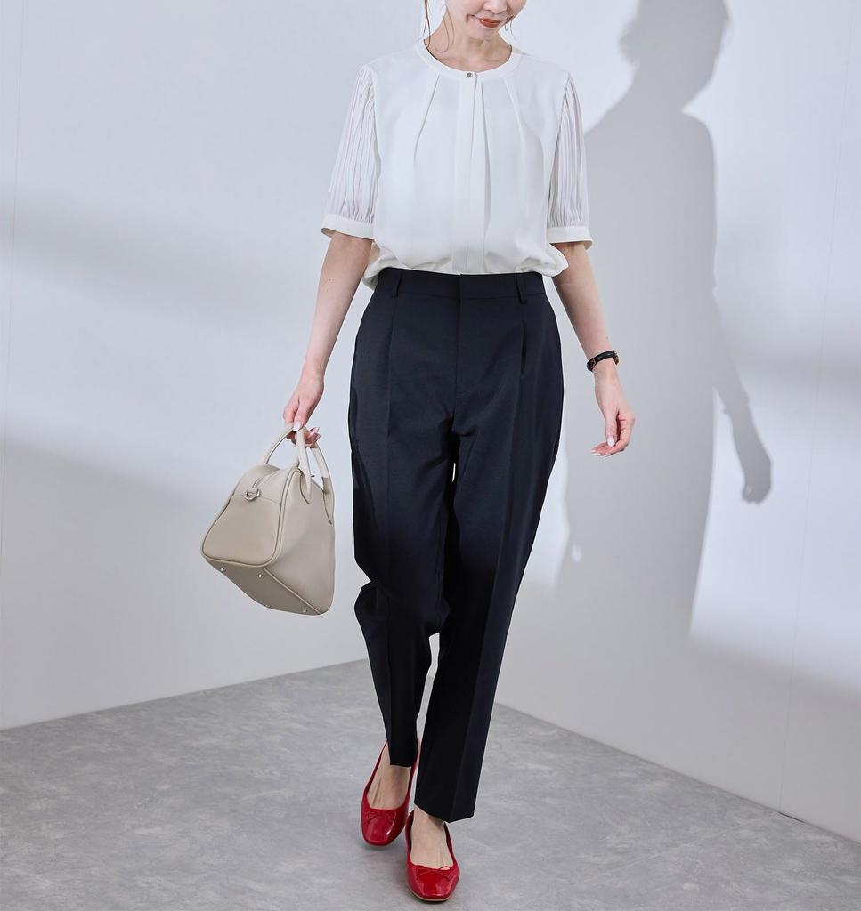 Rope Picnic Tapered Compatible GDS15300 Conmain 38 [UV Protection] Linen-Like Pants/Set-Up Women's (40)