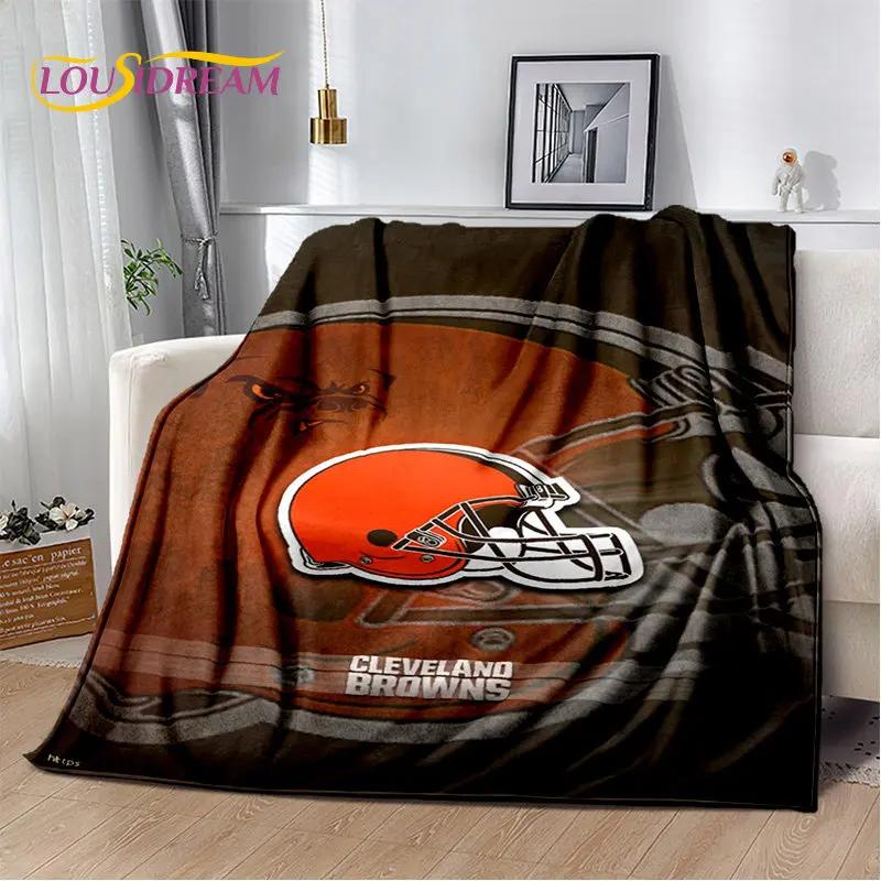 American Football Rugby Soft Plush Blanket,Flannel Blanket Throw Blanket for Living Room Bedroom Bed Sofa Picnic Cover Kids Warm