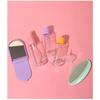 Set de Botellas Vacías de Viaje Set de 7 Piezas, Botellas para Sub-envasado de Cosméticos Espejo de Maquillaje Portátil Set de Peine