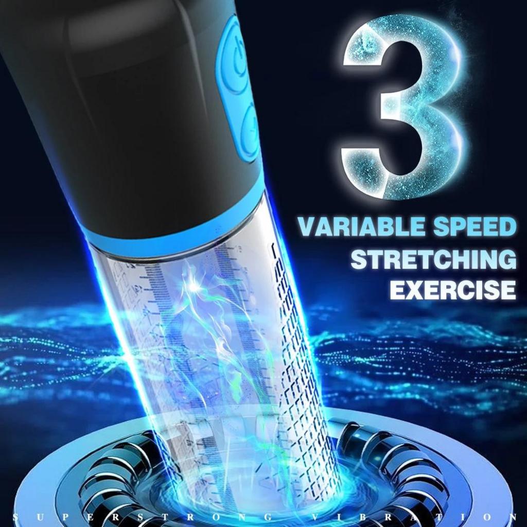 Electric Automatic Penis Extender Vacuum Pump Male Masturbator Stretching Exercise Adult Sex Toy