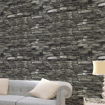 35X38.5cm 3D Retro Brick Pattern Wallpaper Waterproof Removable Wall Sticker for Cafe Bar Home Decor