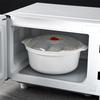 Microwave Heating Steamer with Lid Handle Household Large Capacity Steamer Kitchen Steamer Box Steamer Rack Can Exhaust Steam