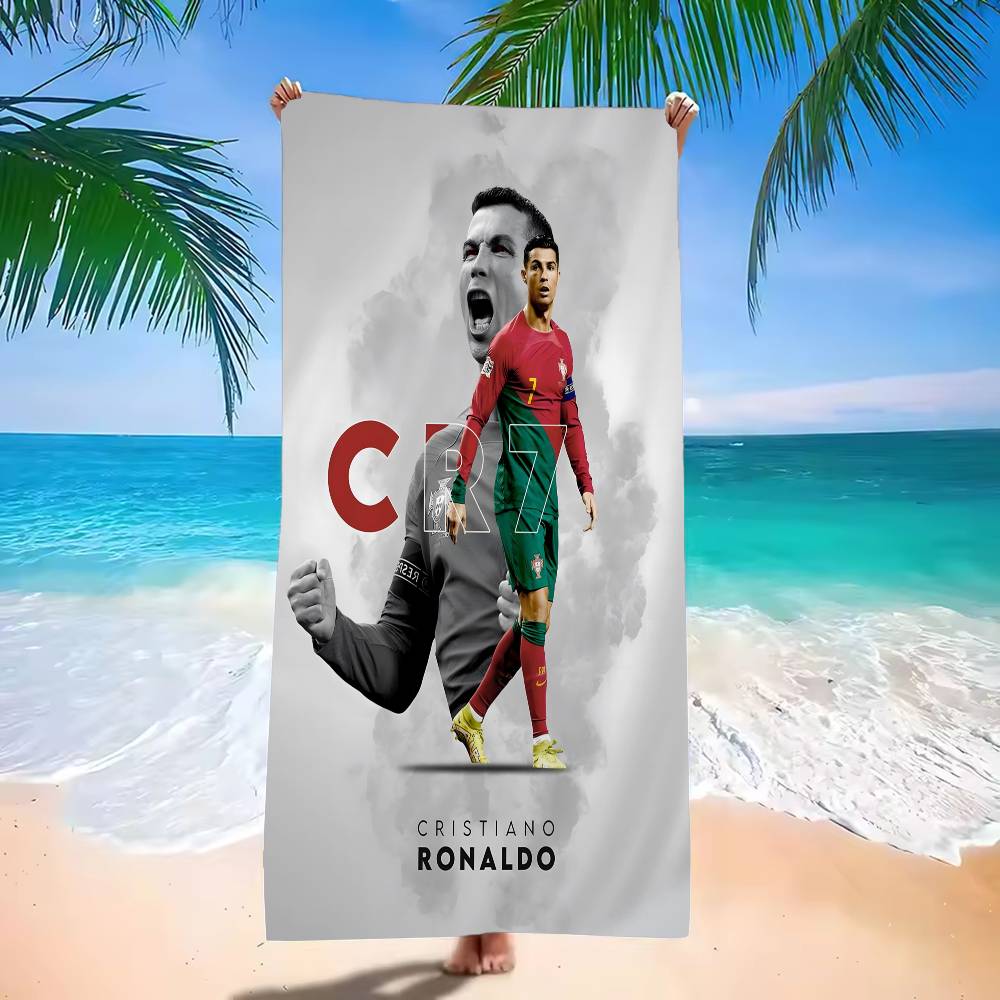 C-Cristiano R-Ronaldo CR-7 Asciugamano da Spiaggia in Microfibra Assorbente Asciugatura Rapida Morbido Yoga Nuoto Resort Arrampicata su Montagna Asciugamano