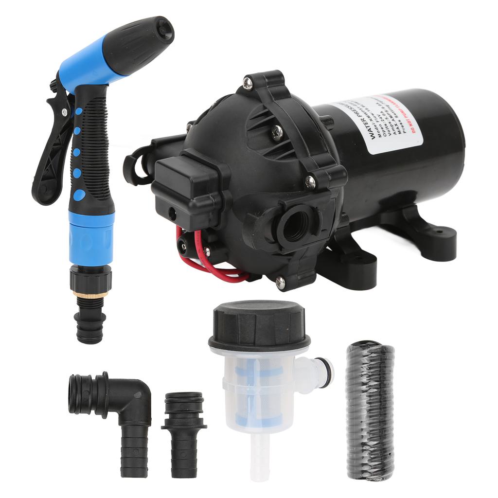 24V Washdown Pump Kit 5.0GPM 70PSI 137.8ft Head Deck Wash Pump for RV Marine Boat Yacht